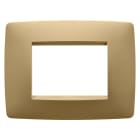 Gewiss - PLAQUE ONE RECTANGULAIRE 3P OR