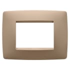Gewiss - PLAQUE ONE RECTANGULAIRE 3P CUIVRE DOUX