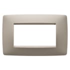 Gewiss - PLAQUE APPAREILLAGE ONE 4P CHANVRE - GW16104TC