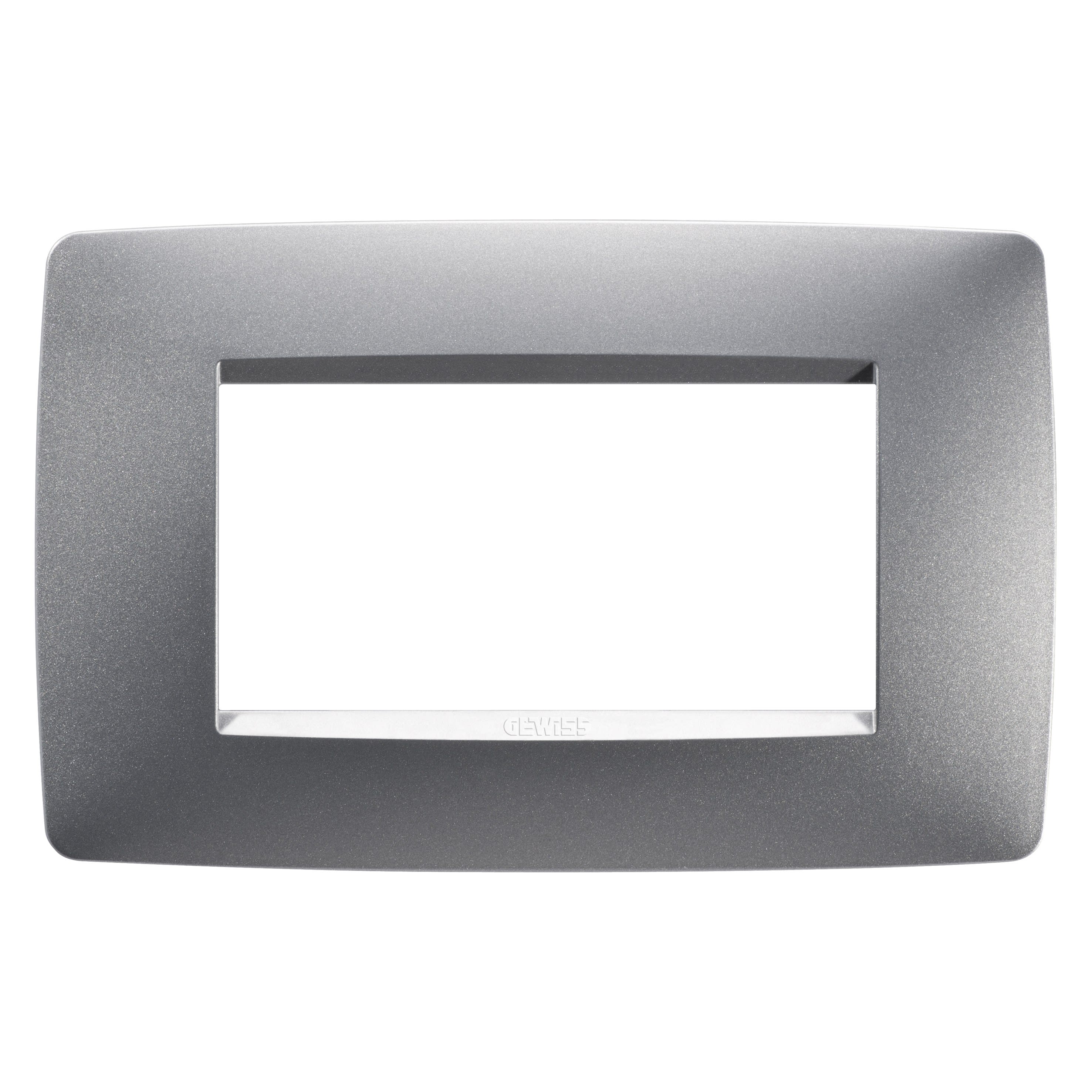 Gewiss - PLAQUE ONE 4P TITANE