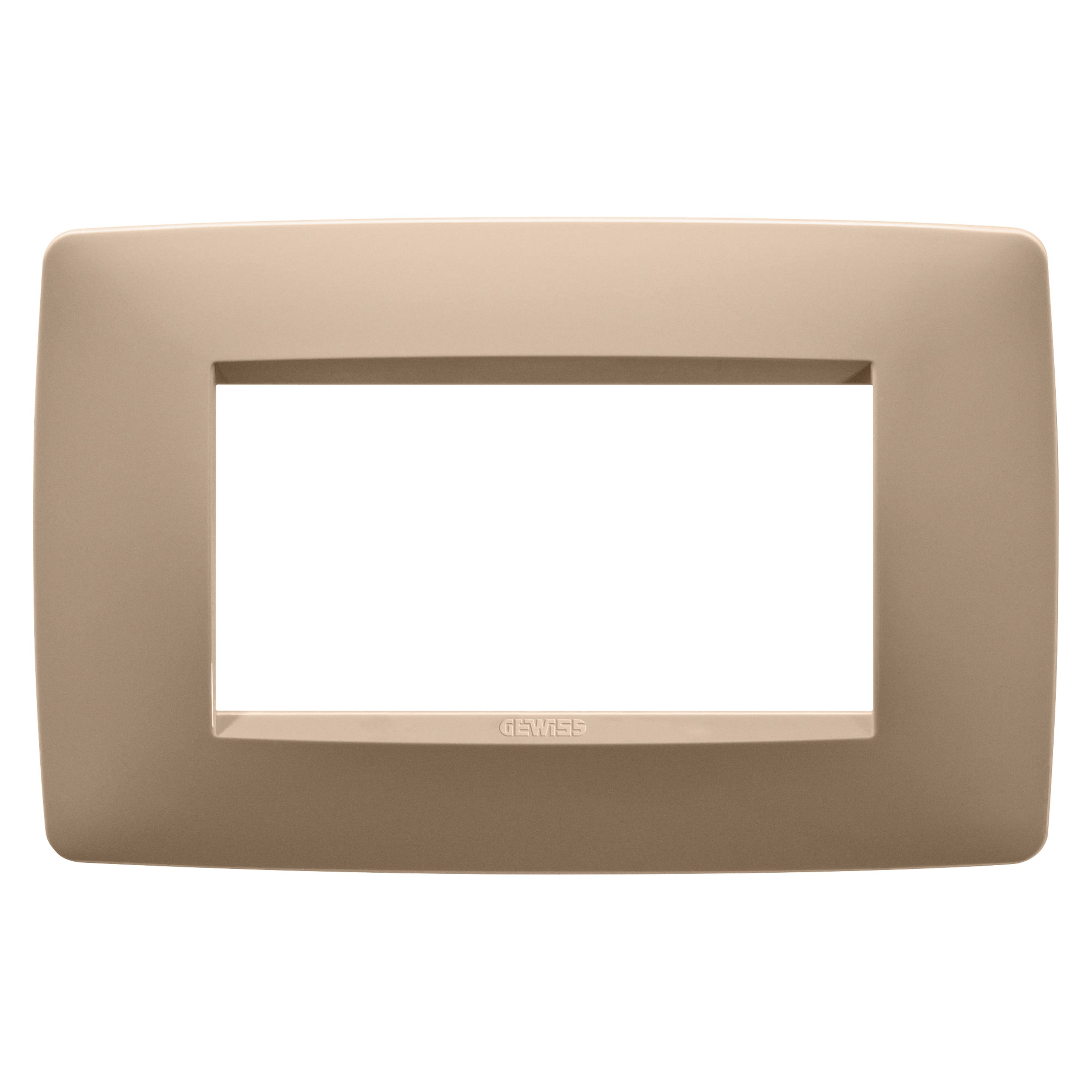 Gewiss - PLAQUE ONE RECTANGULAIRE 4P CUIVRE DOUX
