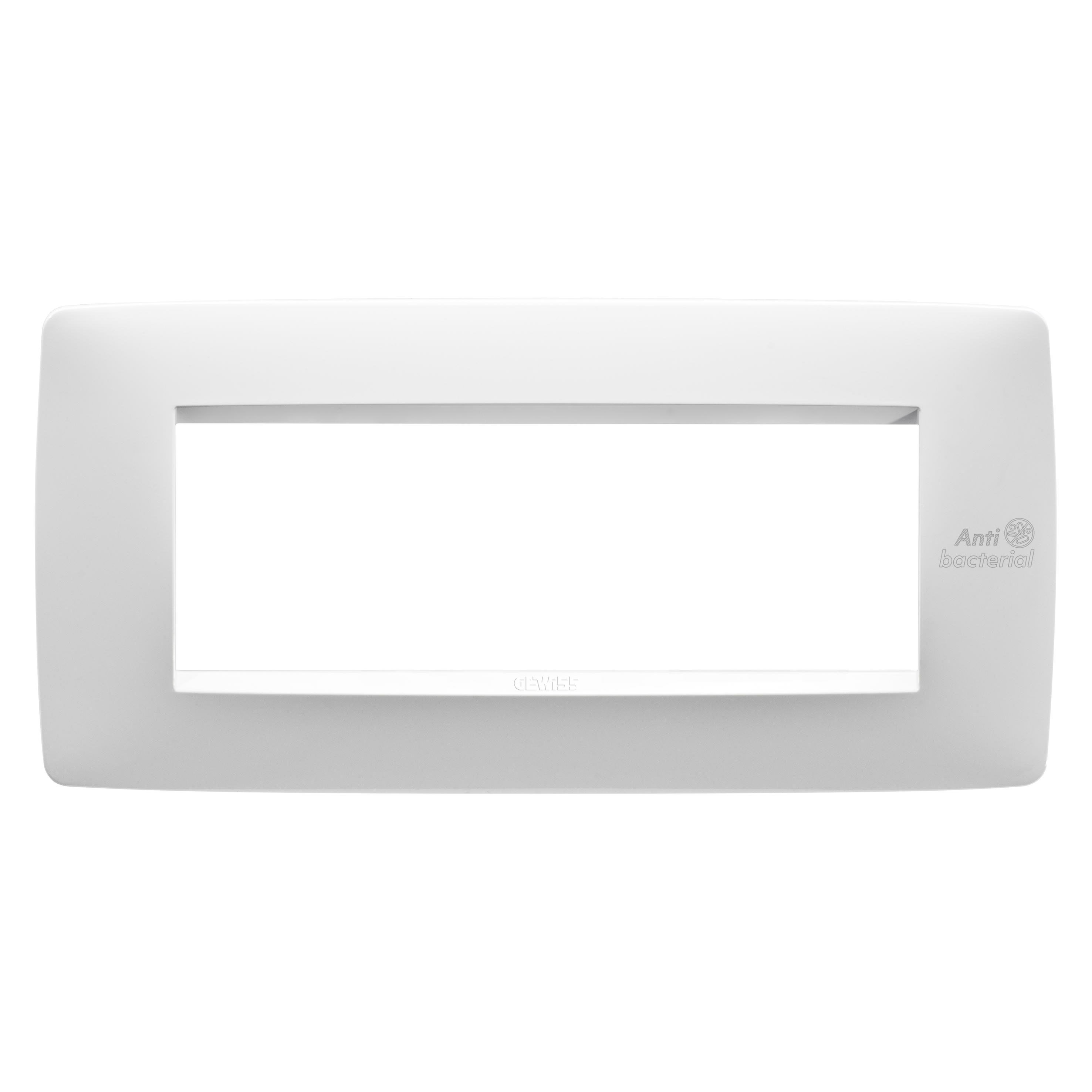 Gewiss - PLAQUE ONE 6P BL ANTIBACTERIEN