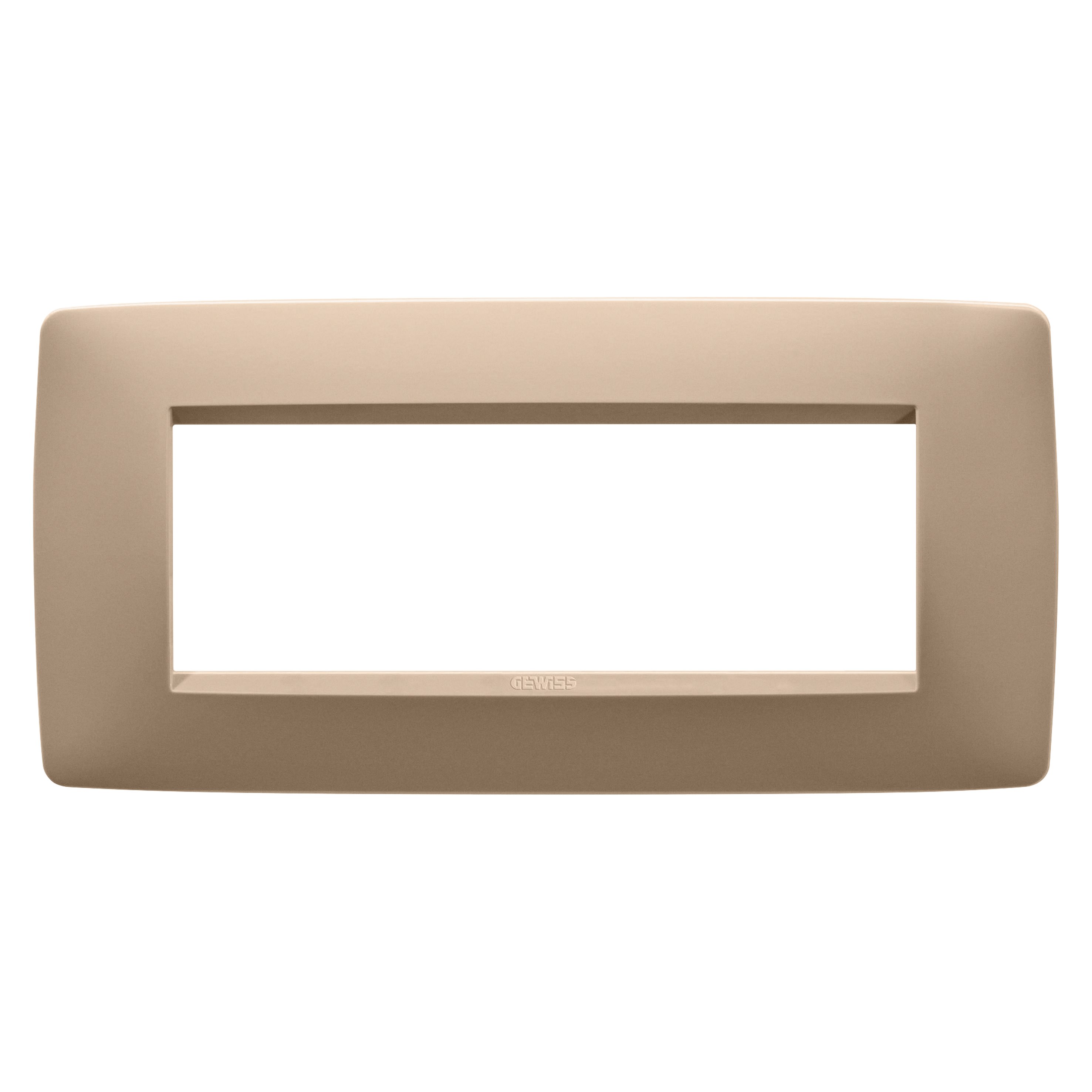 Gewiss - PLAQUE ONE RECTANGULAIRE 6P CUIVRE DOUX