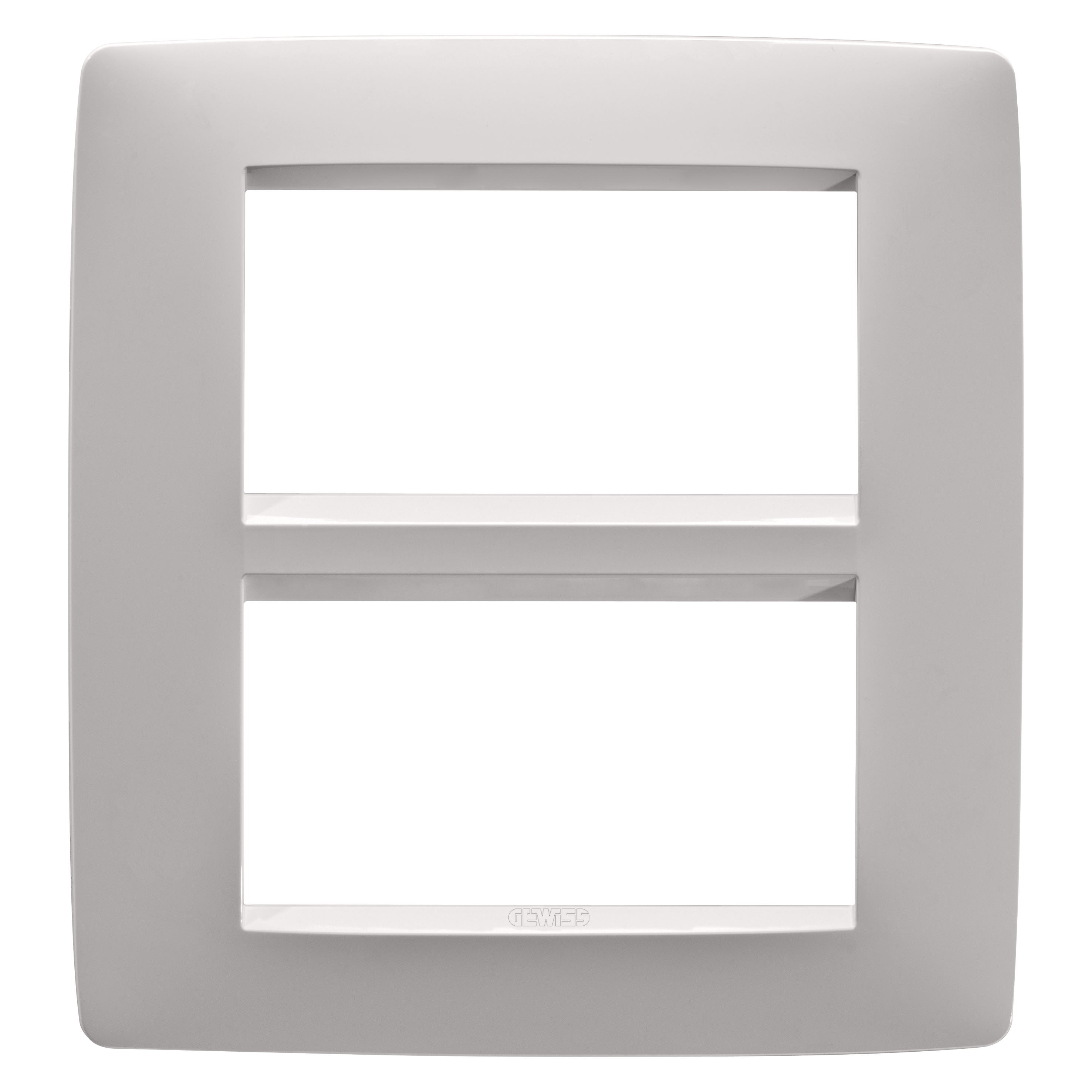 Gewiss - PLAQUE ONE 4+4P NATUREL BEIGE SATIN