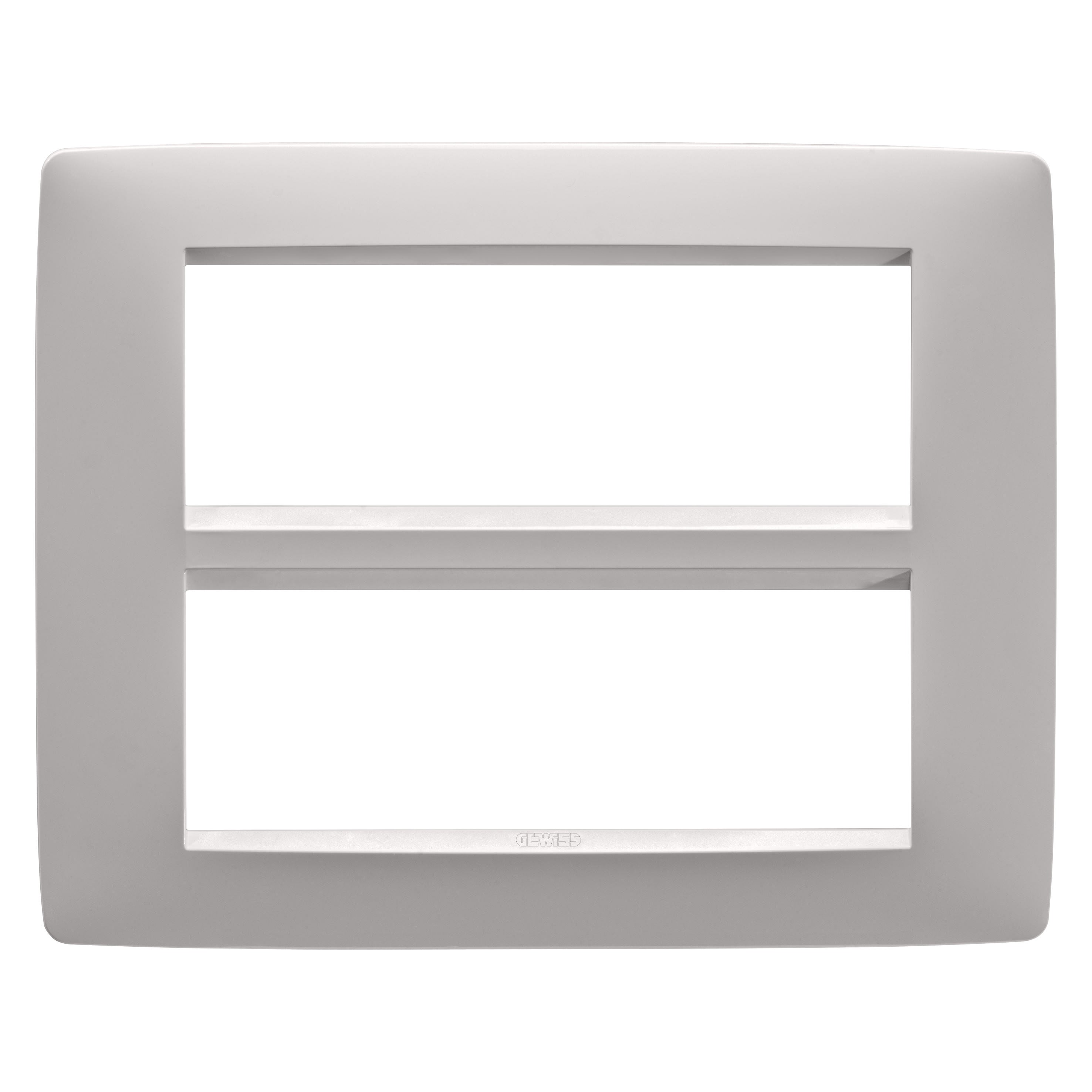 Gewiss - PLAQUE ONE 6+6P NATUREL BEIGE SATIN