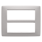 Gewiss - PLAQUE ONE 6+6P NATUREL BEIGE SATIN
