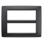 Gewiss - PLAQUE APPAREILLAGE ONE 6+6P NO SATIN - GW16112VN