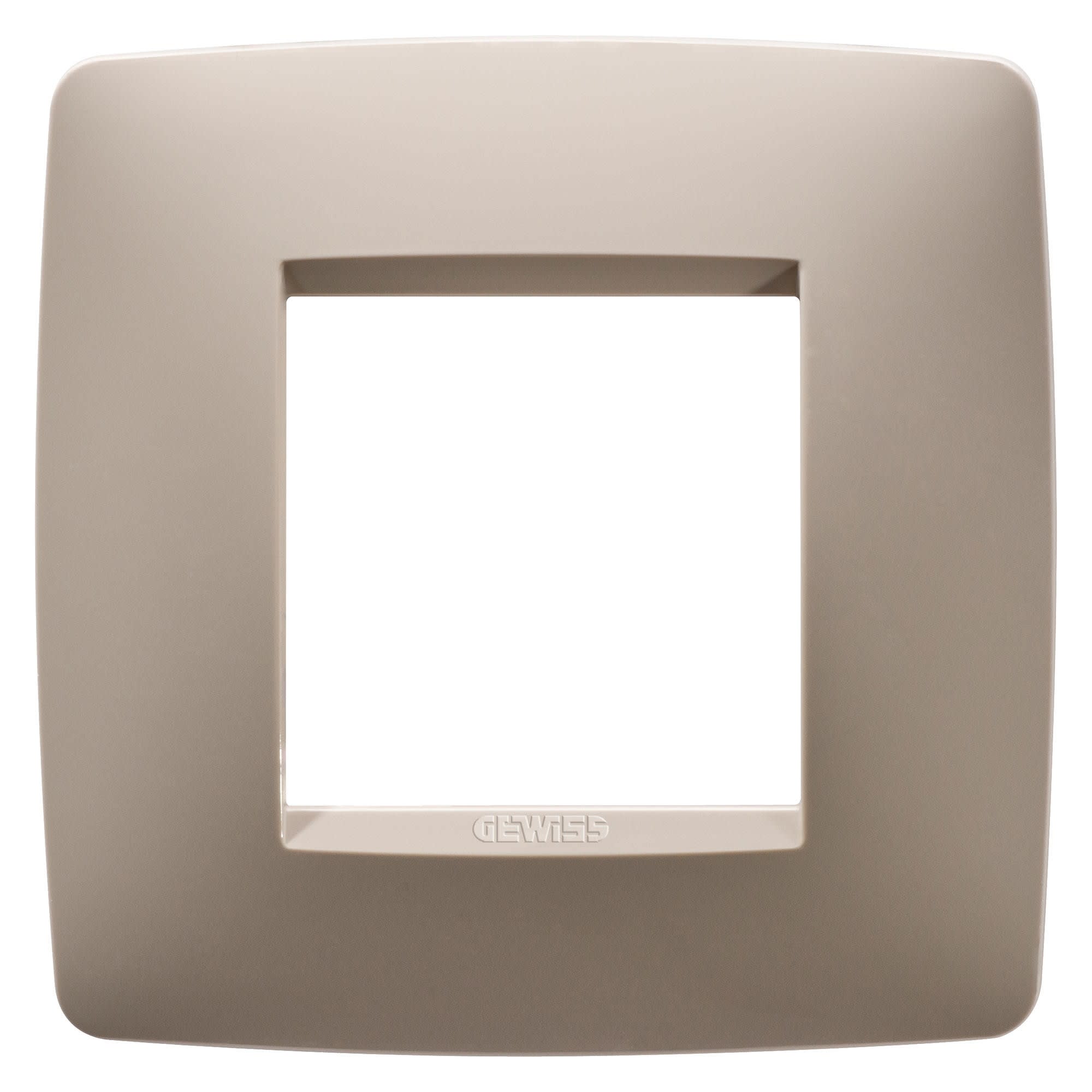 Gewiss - PLAQUE APPAREILLAGE ONE INT. 2P CHANVRE - GW16122TC