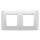 Gewiss - PLAQUE APPAREILLAGE ONE INT. 2+2P H BL CRÈME - GW16123TB