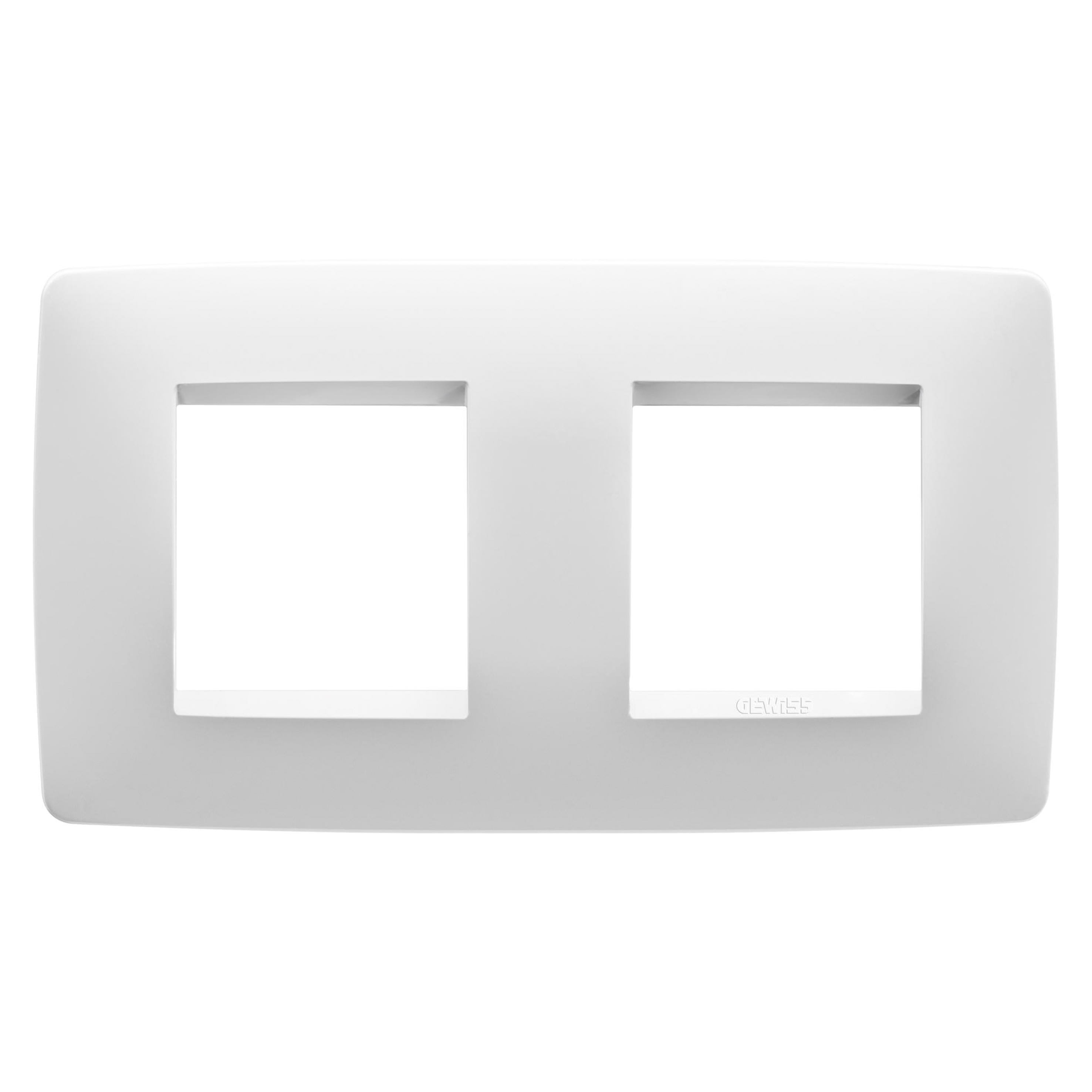 Gewiss - PLAQUE ONE 2+2P H BLANC SATIN