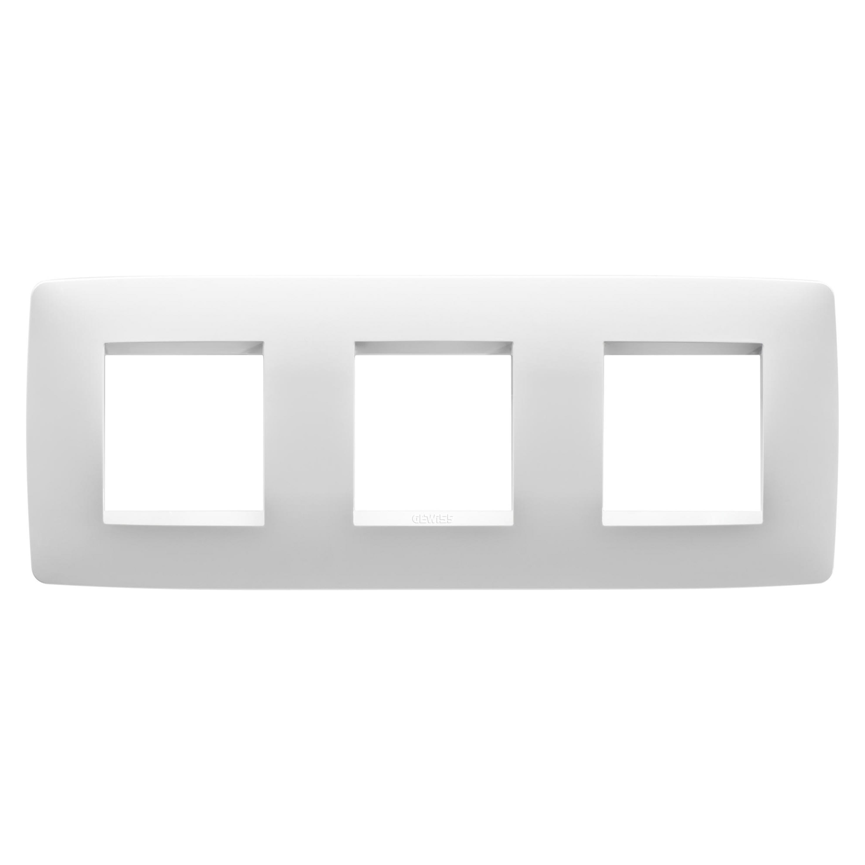 Gewiss - PLAQUE ONE 2+2+2P H BLANC SATIN