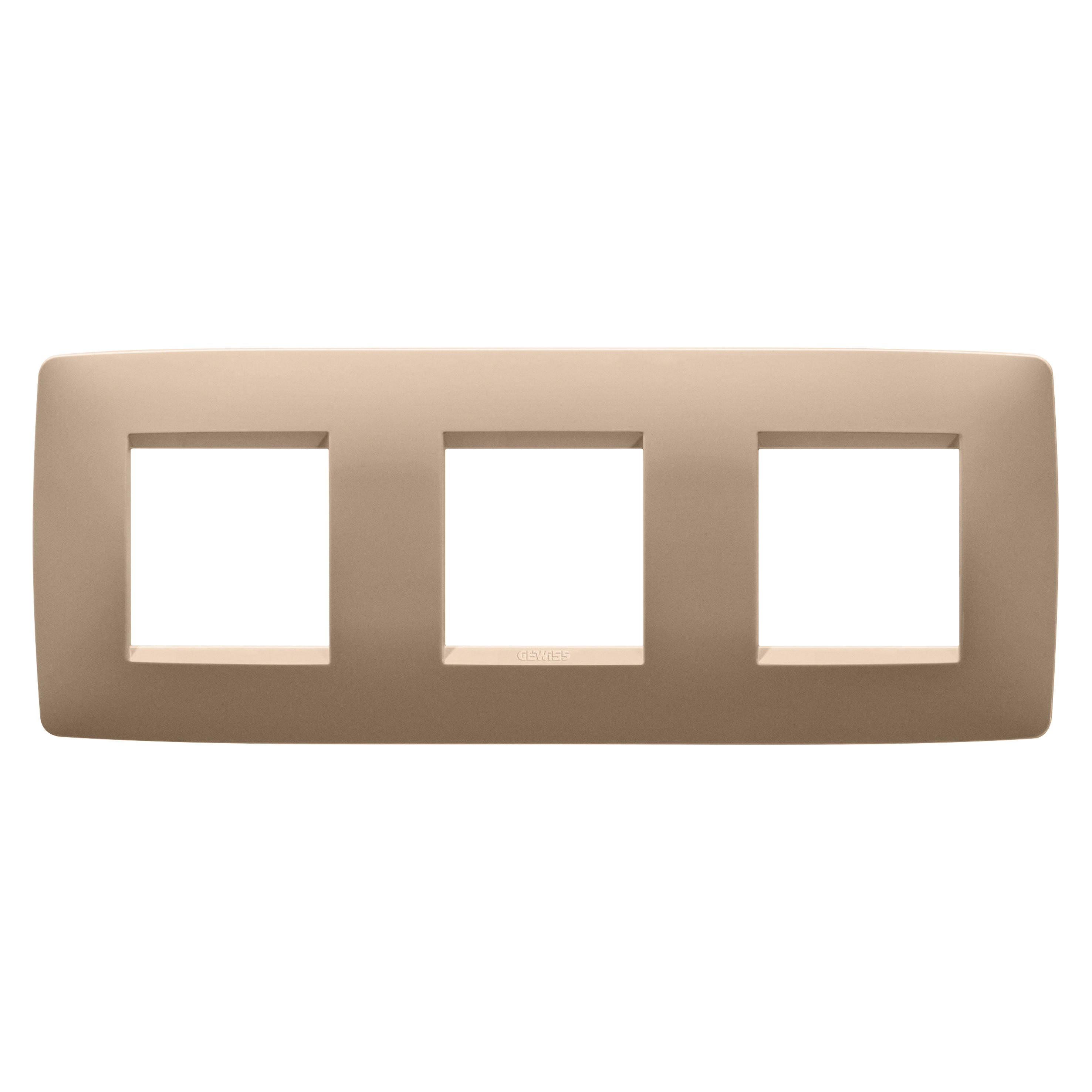 Gewiss - PLAQUE ONE 2+2+2P H CUIVRE DOUX
