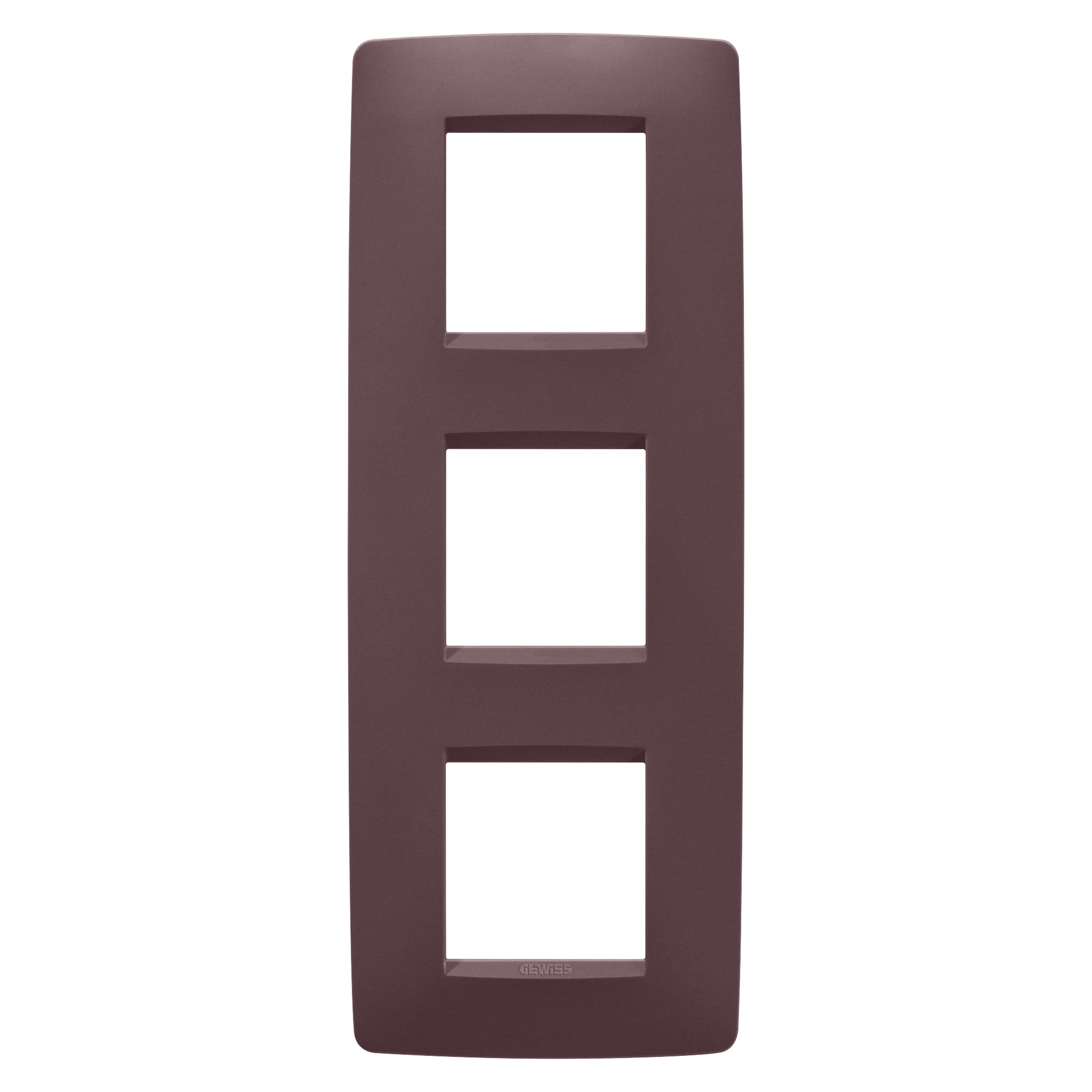 Gewiss - PLAQUE ONE 2+2+2P V ROUGE TOSCANE