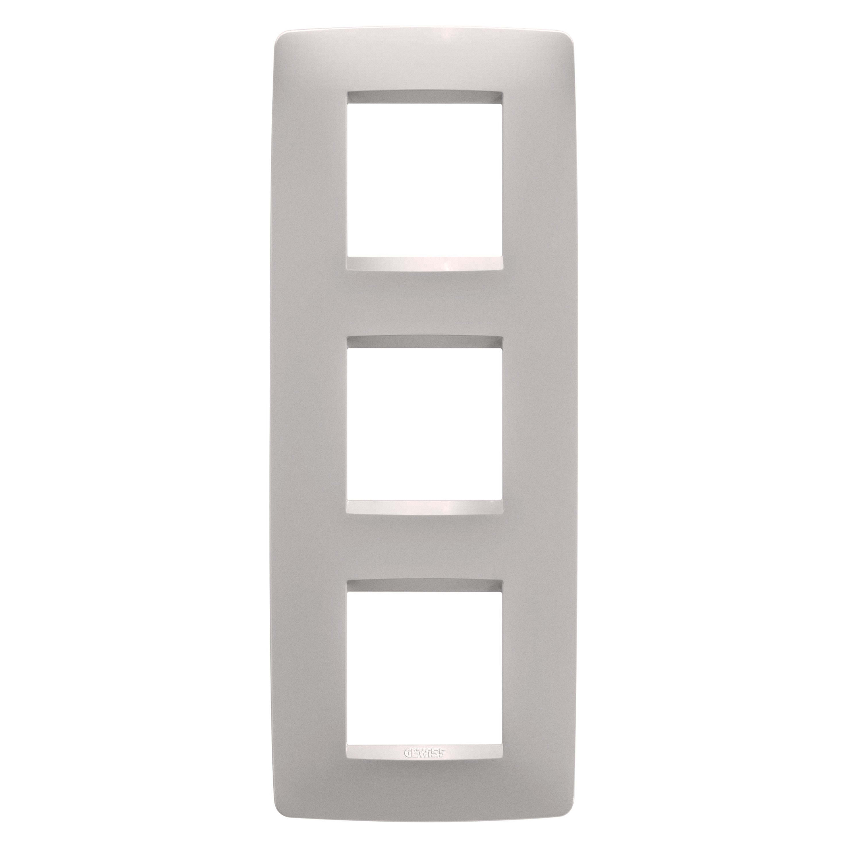 Gewiss - PLAQUE APPAREILLAGE ONE 2+2+2P V BEIGE NATUREL - GW16127VL