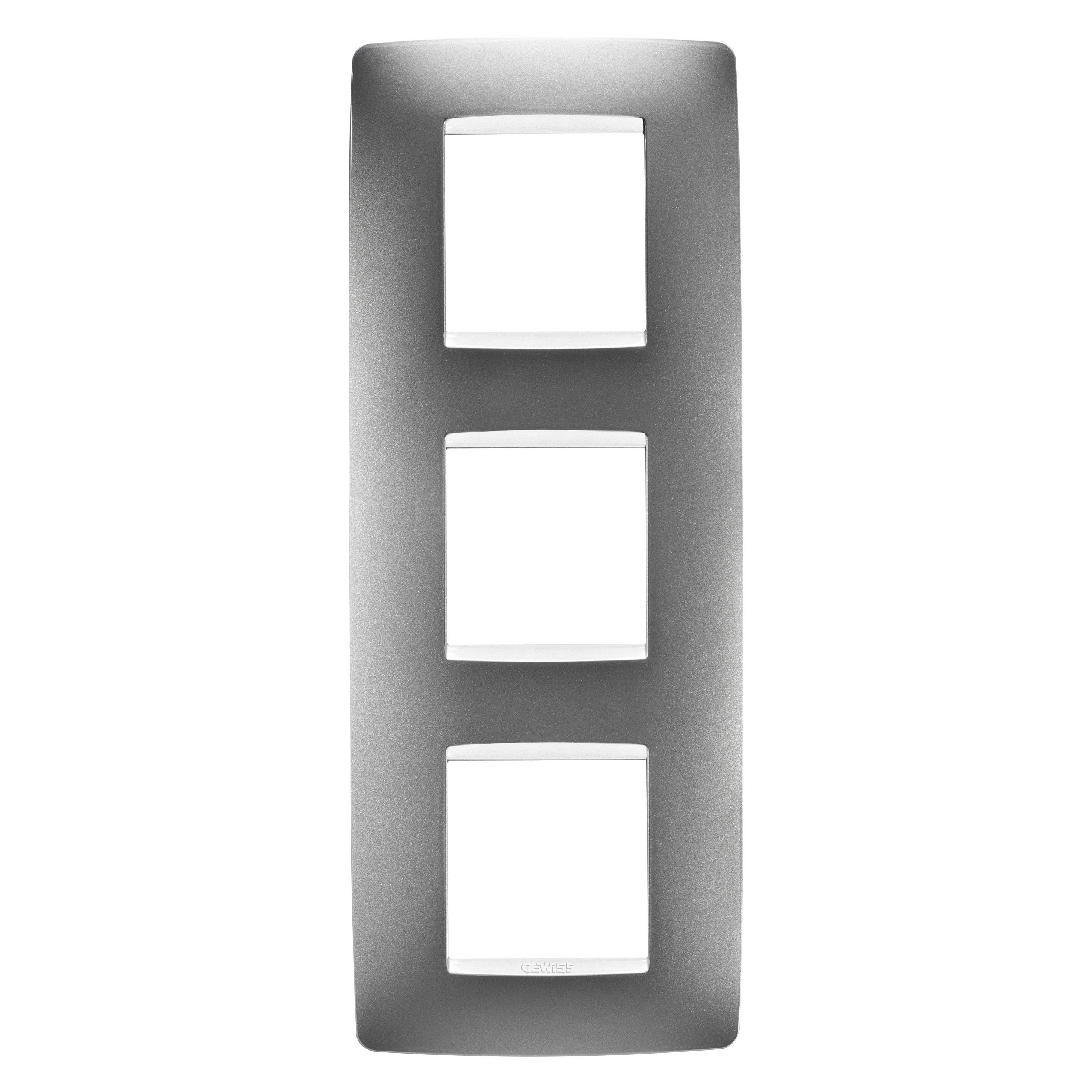 Gewiss - PLAQUE ONE INT. 2+2+2P V TITANE