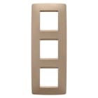 Gewiss - PLAQUE ONE 2+2+2P V CUIVRE DOUX