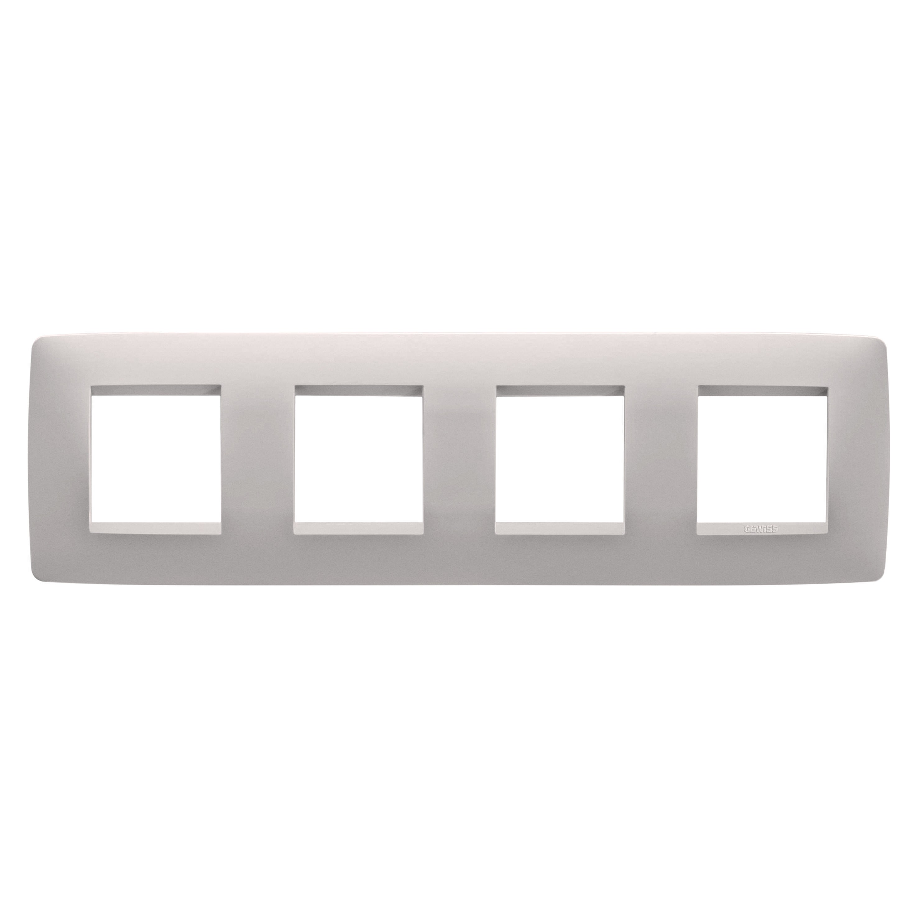 Gewiss - PLAQUE ONE 2+2+2+2P H BEIGE NATUREL