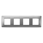 Gewiss - PLAQUE APPAREILLAGE ONE INT. 2+2+2+2P H TITANE - GW16128VT