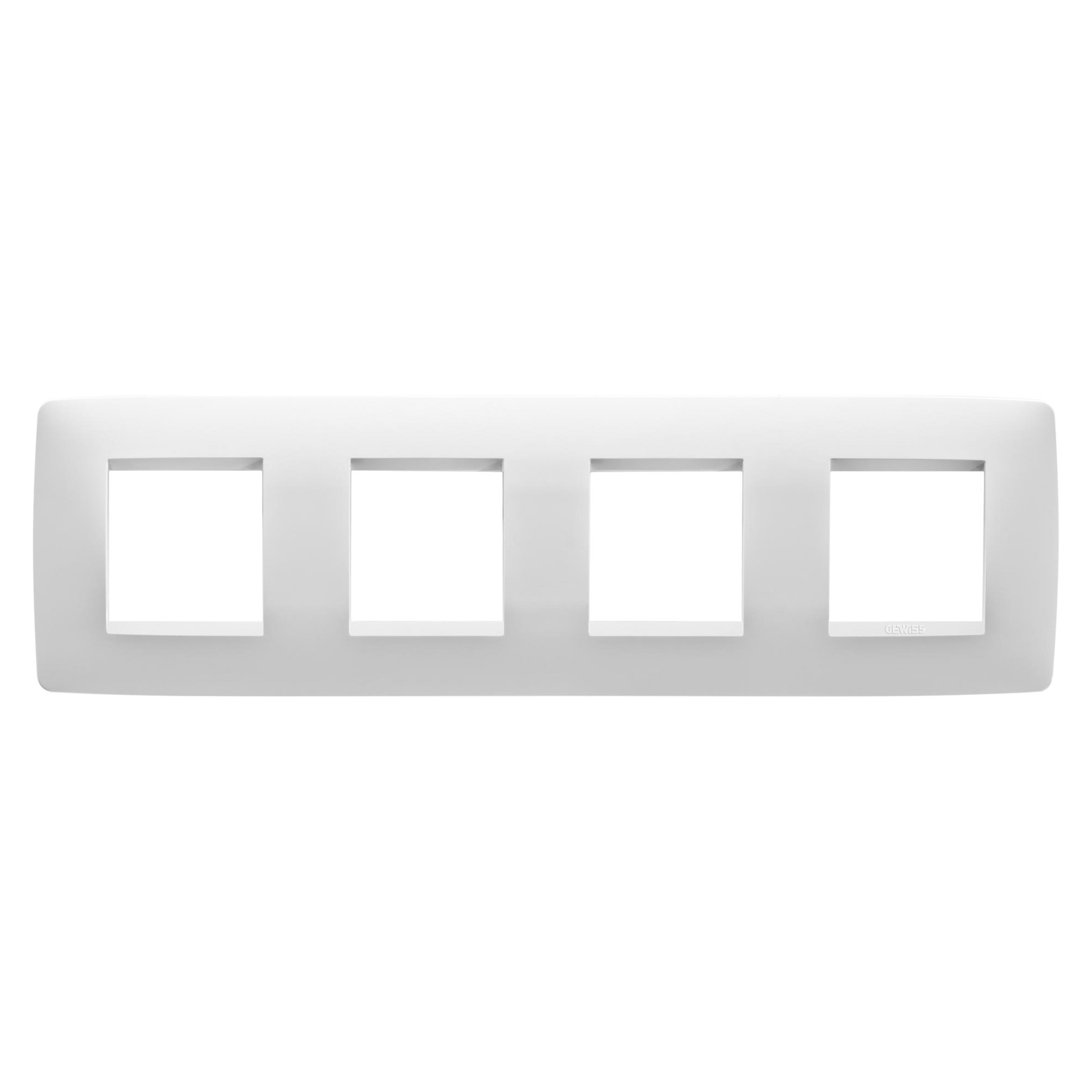 Gewiss - PLAQUE ONE 2+2+2+2P H BLANC SATIN
