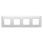 Gewiss - PLAQUE APPAREILLAGE ONE 2+2+2+2P H BLANC SATIN - GW16128VW