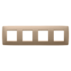 Gewiss - PLAQUE APPAREILLAGE ONE 2+2+2+2P H CUIVRE DOUX - GW16128VX