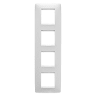 Gewiss - PLAQUE ONE INT. 2+2+2+2P V BL CRÈME