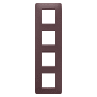 Gewiss - PLAQUE APPAREILLAGE ONE 2+2+2+2P V ROUGE TOSCANE - GW16129VD