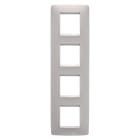 Gewiss - PLAQUE APPAREILLAGE ONE 2+2+2+2P V BEIGE NATUREL - GW16129VL