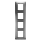 Gewiss - PLAQUE APPAREILLAGE ONE INT. 2+2+2+2P V TITANE - GW16129VT