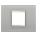 Gewiss - PLAQUE LUX RECT. 2P VERRE NATUREL