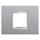 Gewiss - PLAQUE APPAREILLAGE LUX 2P TITANE - GW16202VT