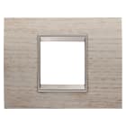 Gewiss - PLAQUE LUX RECT. 2P BOIS CHÊNE CLAIR
