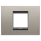 Gewiss - PLACCA LUX 2P METAL. ALLUM. SPAZZ. LAVY