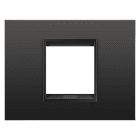 Gewiss - PLAQUE APPAREILLAGE LUX 2P METAL NO SATIN MONOCH - GW16202XM