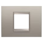 Gewiss - PLAQUE LUX RECT. 2P MÉTAL ALU