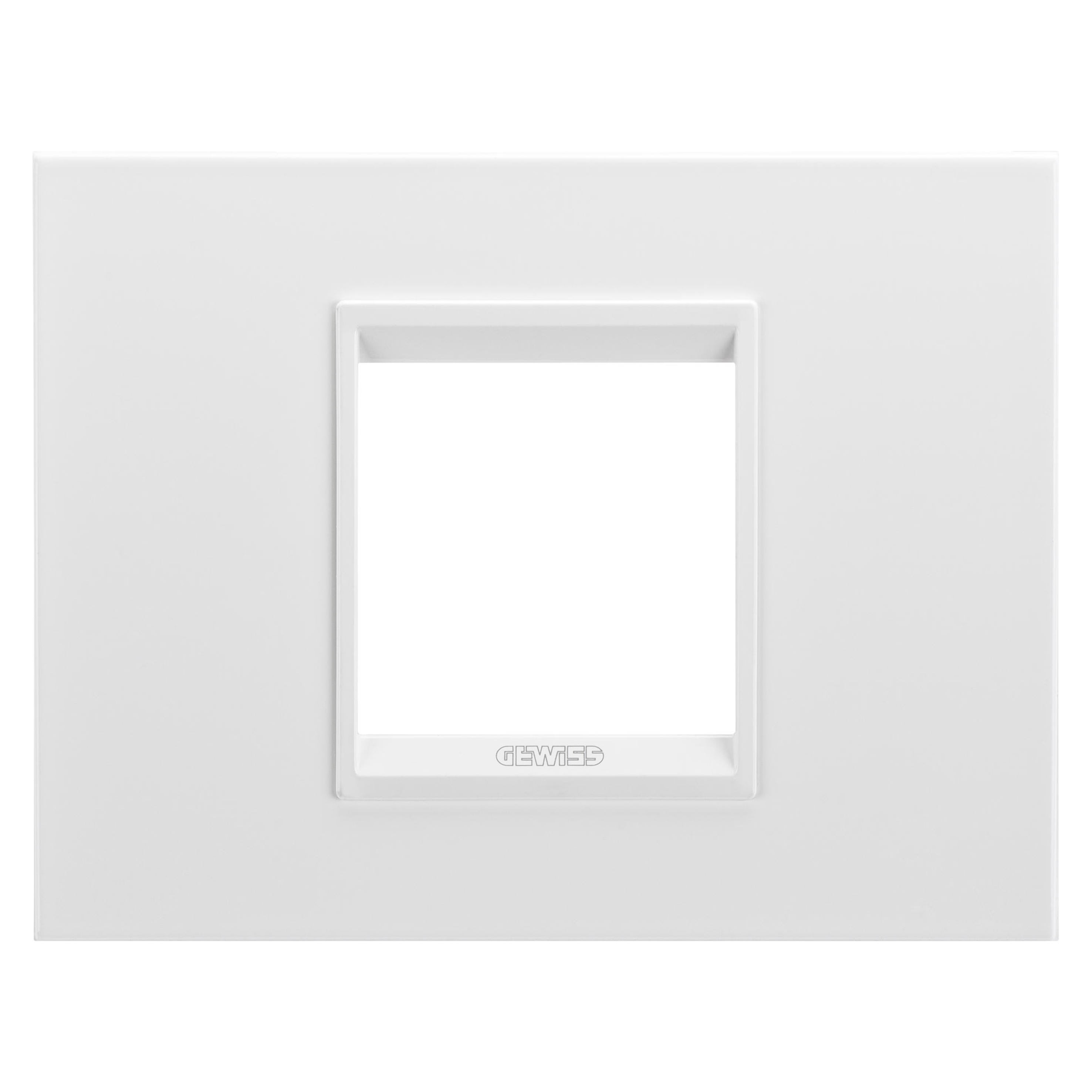 Gewiss - PLAQUE LUX 2P METAL BL SATIN.MONOCHR