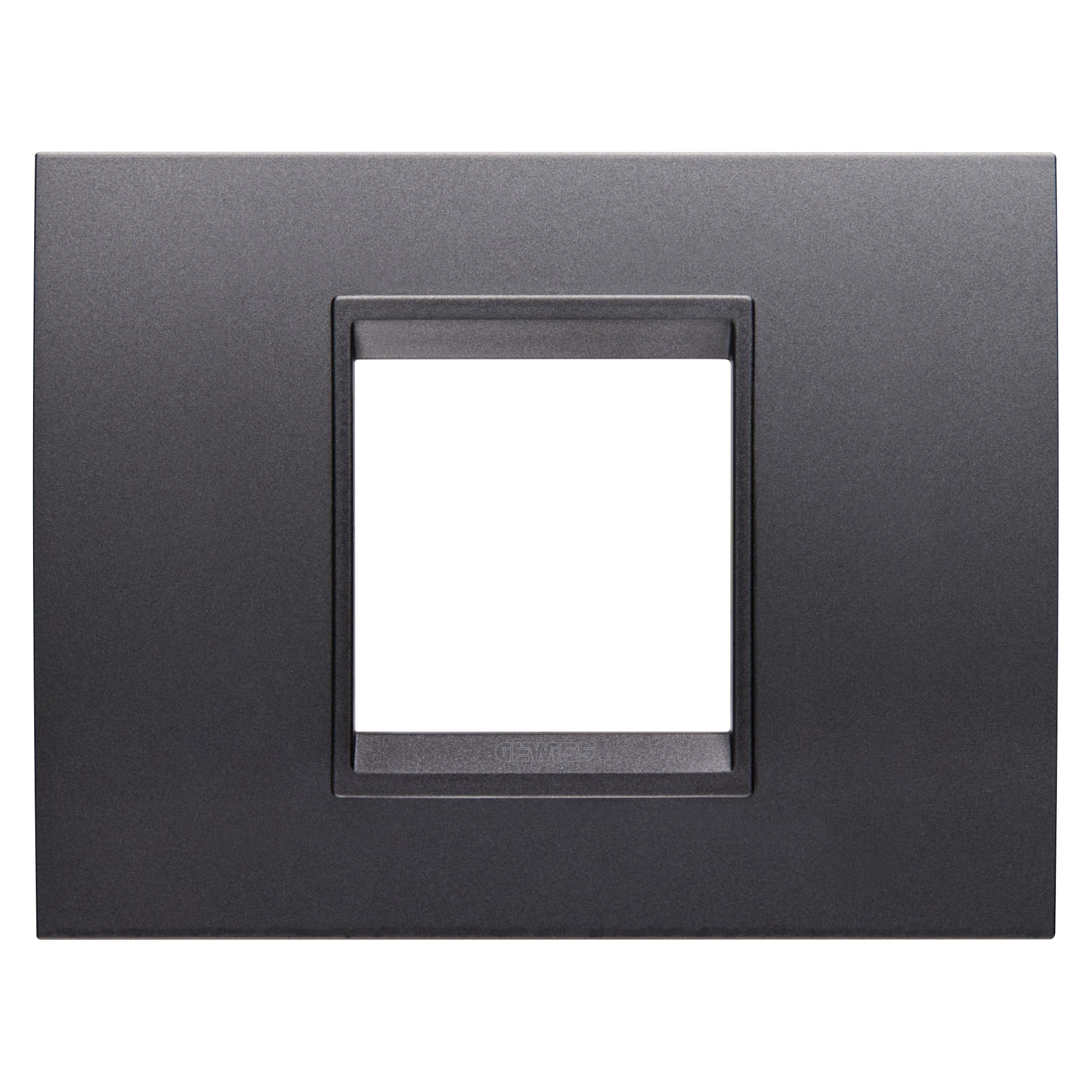 Gewiss - PLAQUE LUX RECT. 2P ARDOISE ABSOLUE