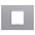 Gewiss - PLAQUE LUX 2P TITANE MONOCHROME
