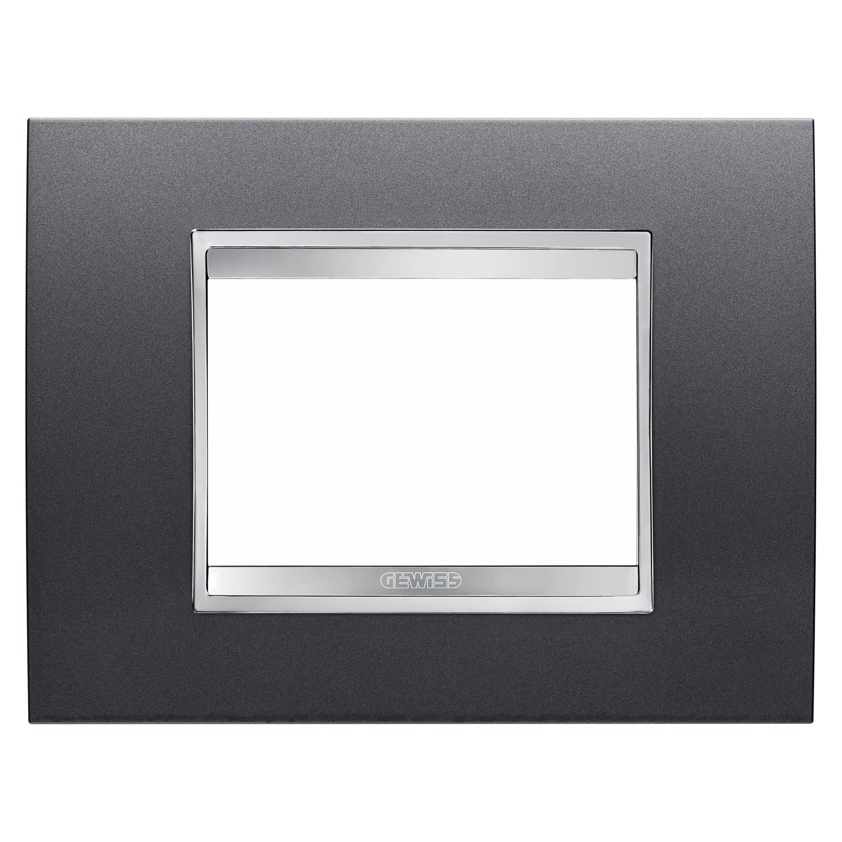 Gewiss - PLAQUE LUX 3P ARDOISE