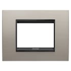 Gewiss - PLACCA LUX 3P METAL. ALLUM. SPAZZ. LAVY