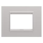Gewiss - PLAQUE LUX 3P METAL NAT.BEIGE SAT.MONOCH