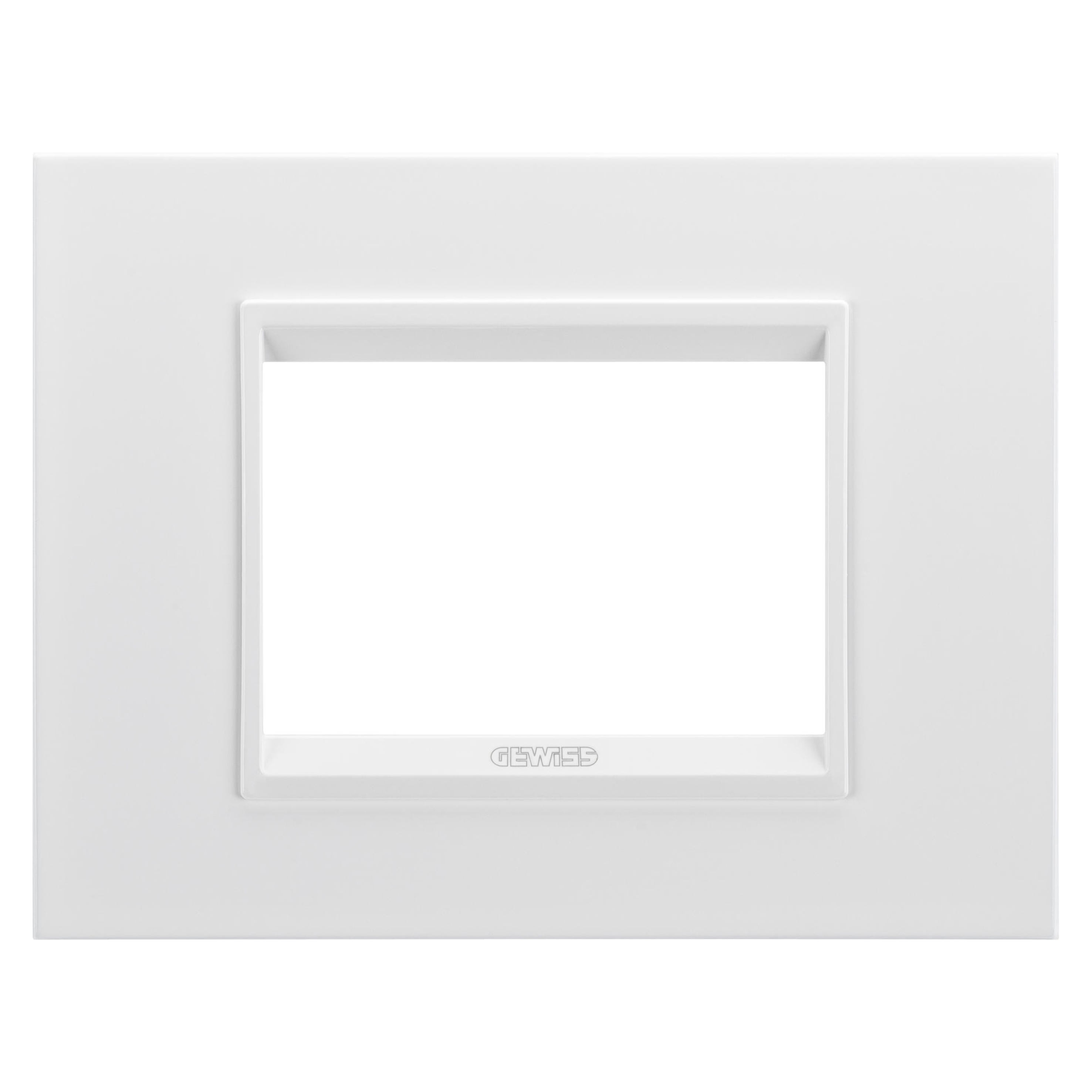 Gewiss - PLAQUE LUX 3P METAL BL SATIN.MONOCHR