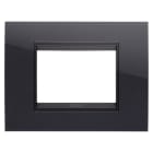 Gewiss - PLAQUE LUX RECT. 3P NOIR TONER LAVY