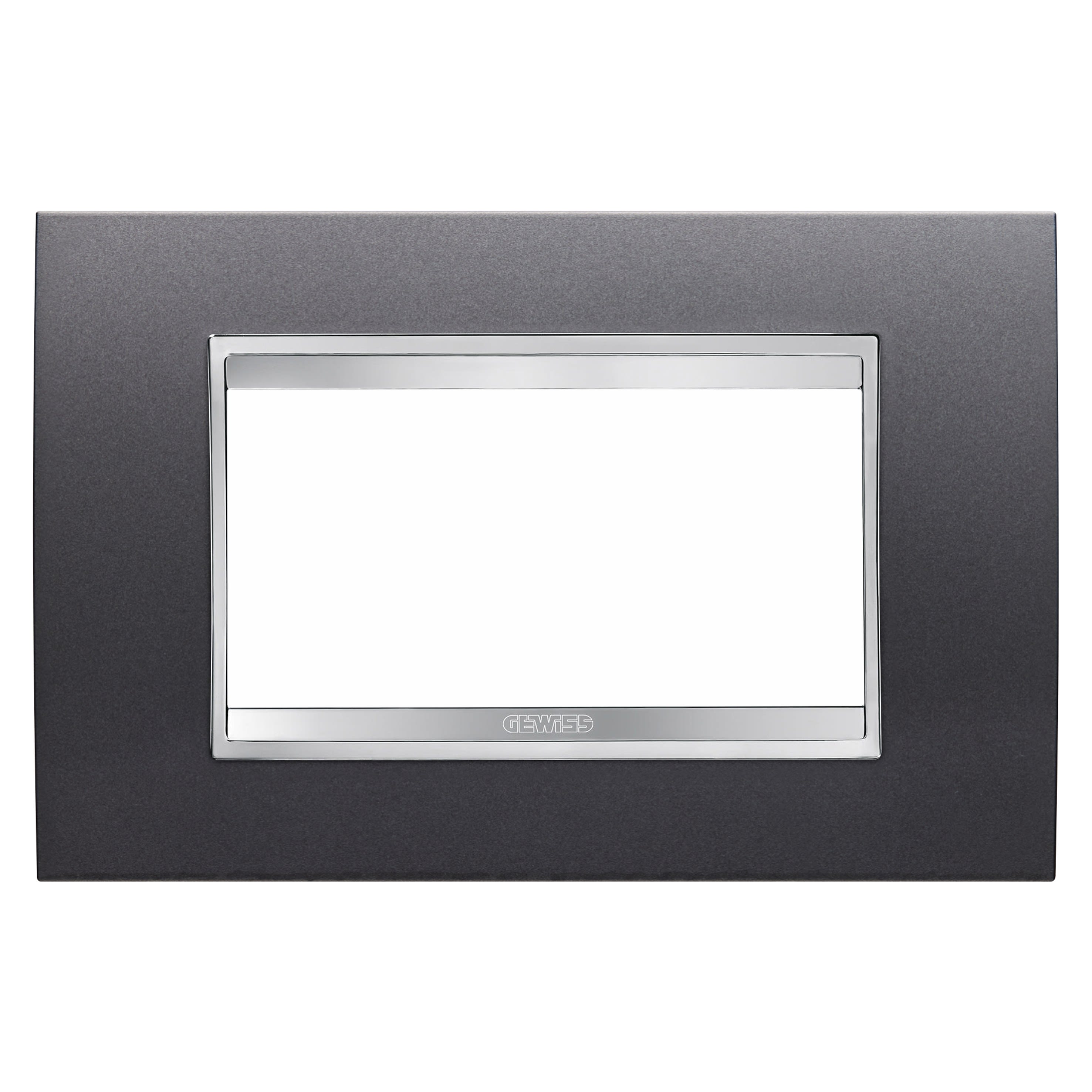 Gewiss - PLAQUE LUX 4P ARDOISE