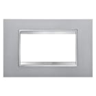 Gewiss - PLAQUE LUX 4P TITANE