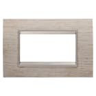 Gewiss - PLAQUE LUX RECT. 4P BOIS CHÊNE CLAIR