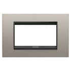 Gewiss - PLACCA LUX 4P METAL. ALLUM. SPAZZ. LAVY