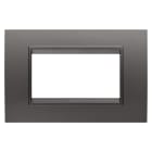 Gewiss - PLAQUE LUX RECTANGULAIRE MÉTAL 4P CANON