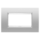 Gewiss - PLAQUE LUX RECT. MÉTAL 4P GRIS