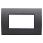 Gewiss - PLAQUE LUX RECT. 4P ARDOISE ABSOLUE